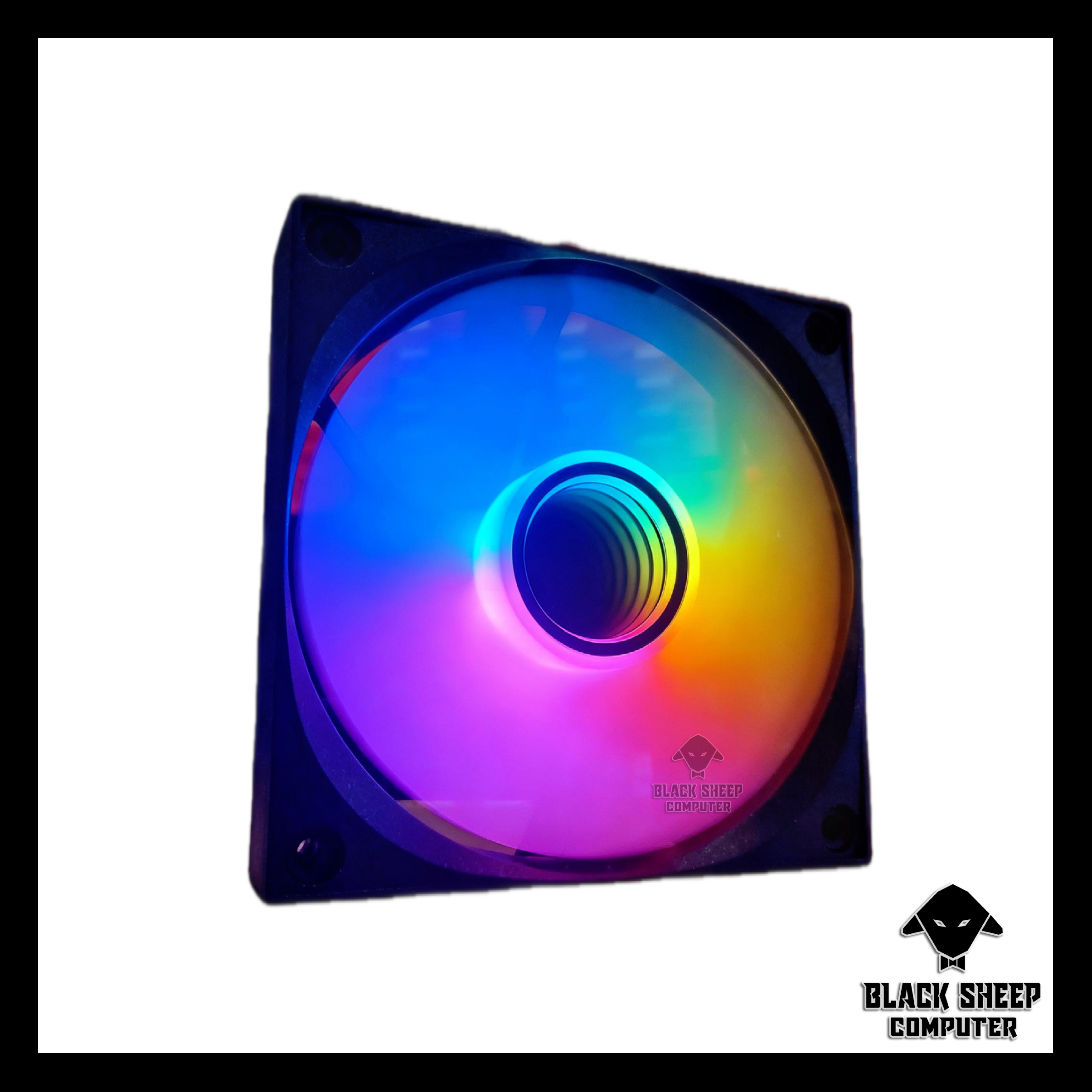 Quạt Fan CENTAUR M2 BLACK LED TÂM VÔ CỰC Kèm 4 Ốc (Gắn trực tiếp nguồn không cần Hub)