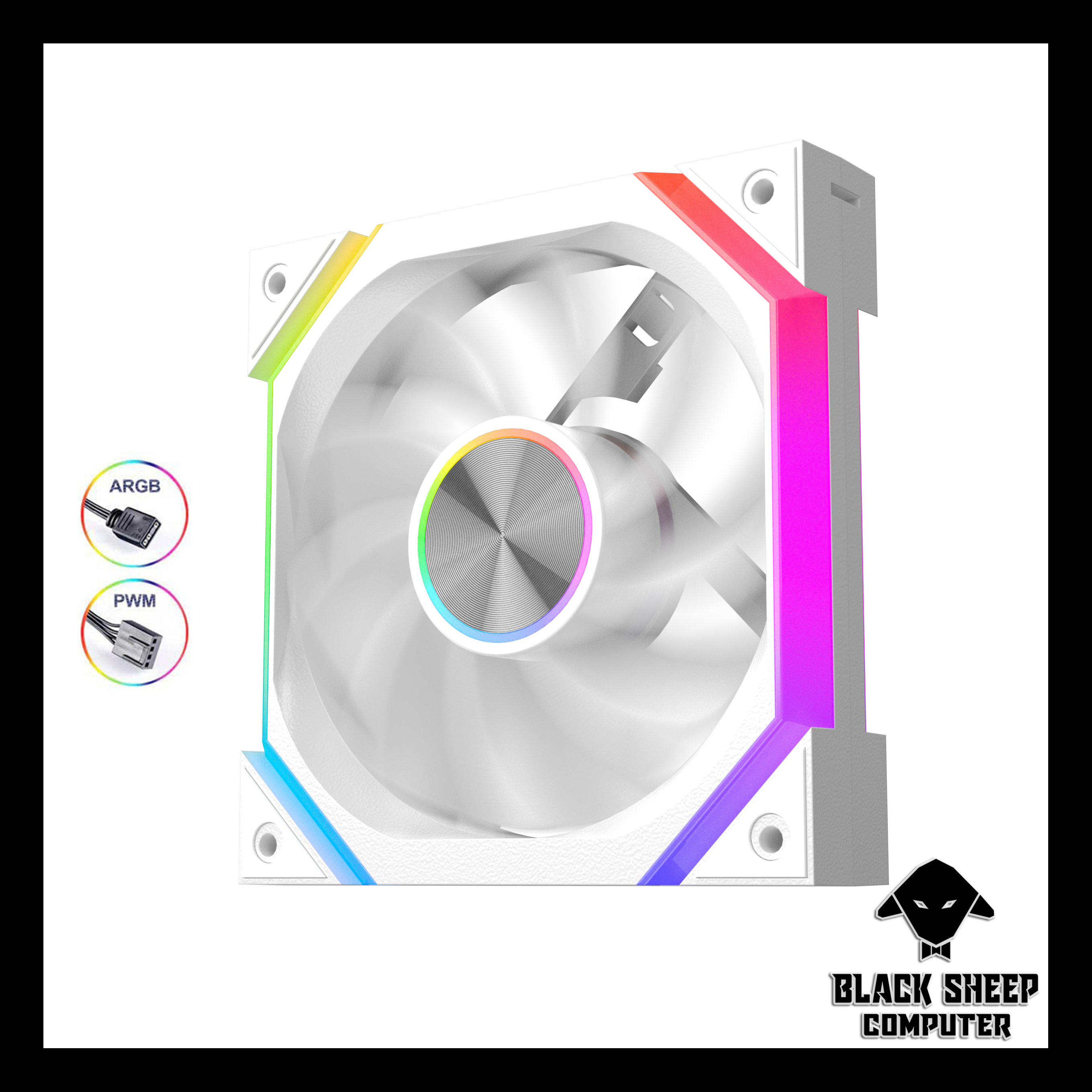 Quạt Fan XIGMATEK INFINITY PRO6 ARTIC NGƯỢC - SYNC MAIN 3PIN 5V Kèm 4 Ốc ( Không gắn nguồn hoặc cần Hub 3Pin 5v )