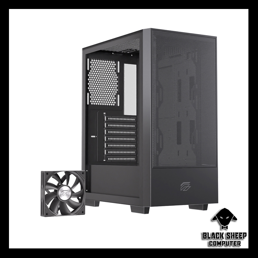 Vỏ Case EINAREX P100 BLACK (SẴN 1 FAN KO LED)