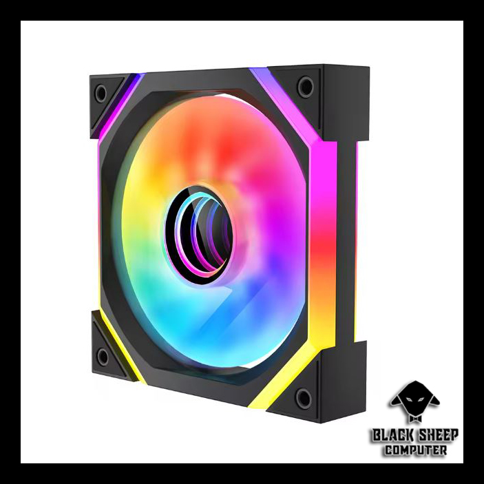 Quạt Fan LEOPARD GALAXY SE BLACK - SYNC MAIN 3PIN 5V Kèm 4 Ốc ( Không gắn nguồn hoặc cần Hub 3Pin 5v )