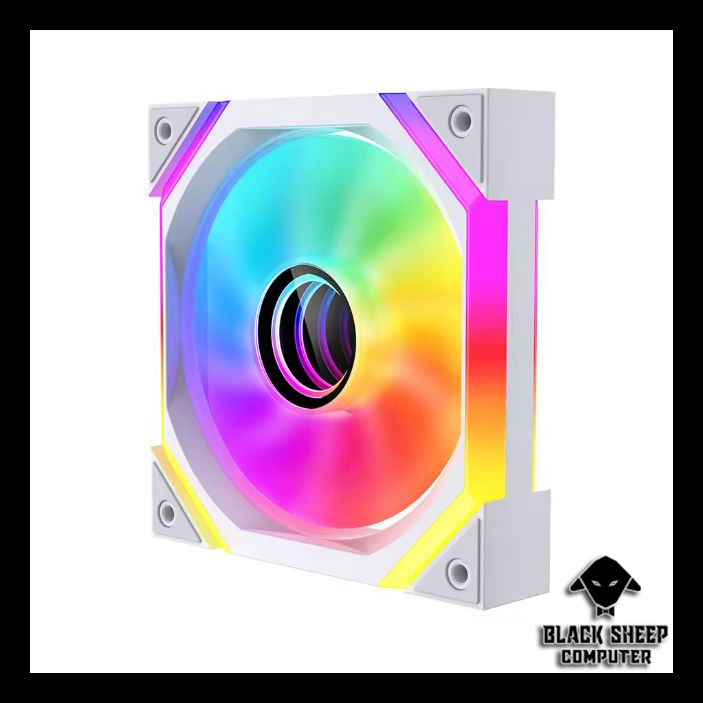 Quạt Fan LEOPARD GALAXY SE WHITE - SYNC MAIN 3PIN 5V Kèm 4 Ốc ( Không gắn nguồn hoặc cần Hub 3Pin 5v )