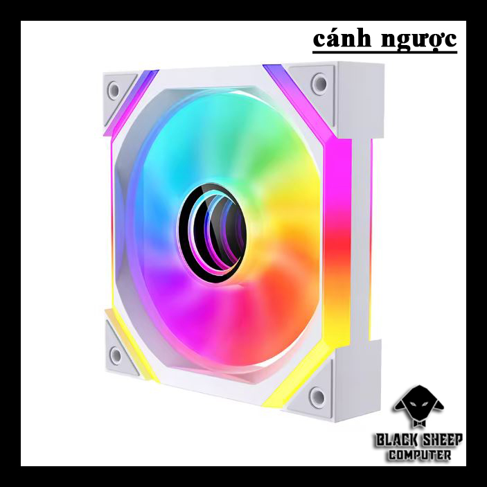 Quạt Fan LEOPARD GALAXY SE WHITE NGƯỢC - SYNC MAIN 3PIN 5V Kèm 4 Ốc ( Không gắn nguồn hoặc cần Hub 3Pin 5v )