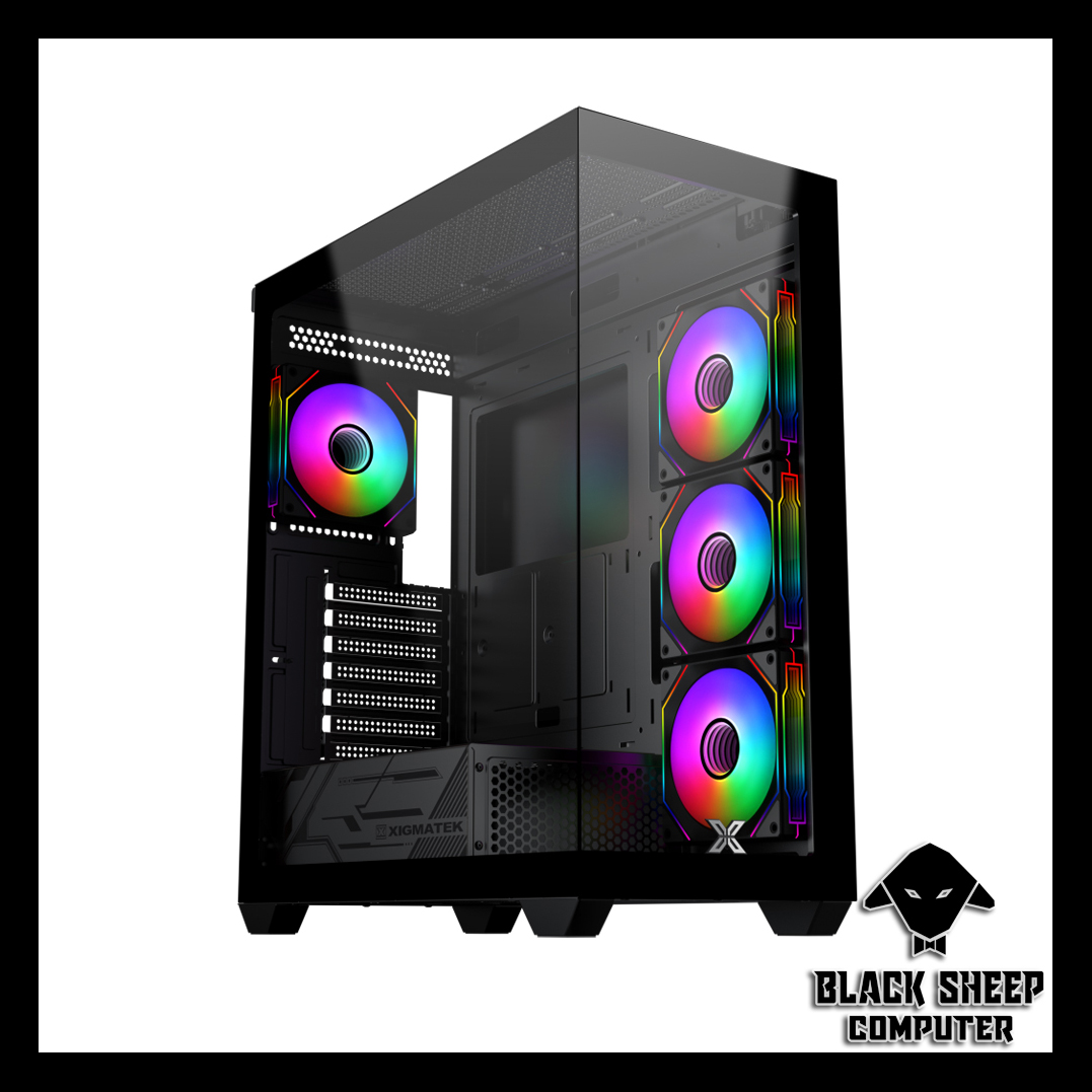 Vỏ Case XIGMATEK BLAST 4GF BLACK (SẴN 4 FAN LED)