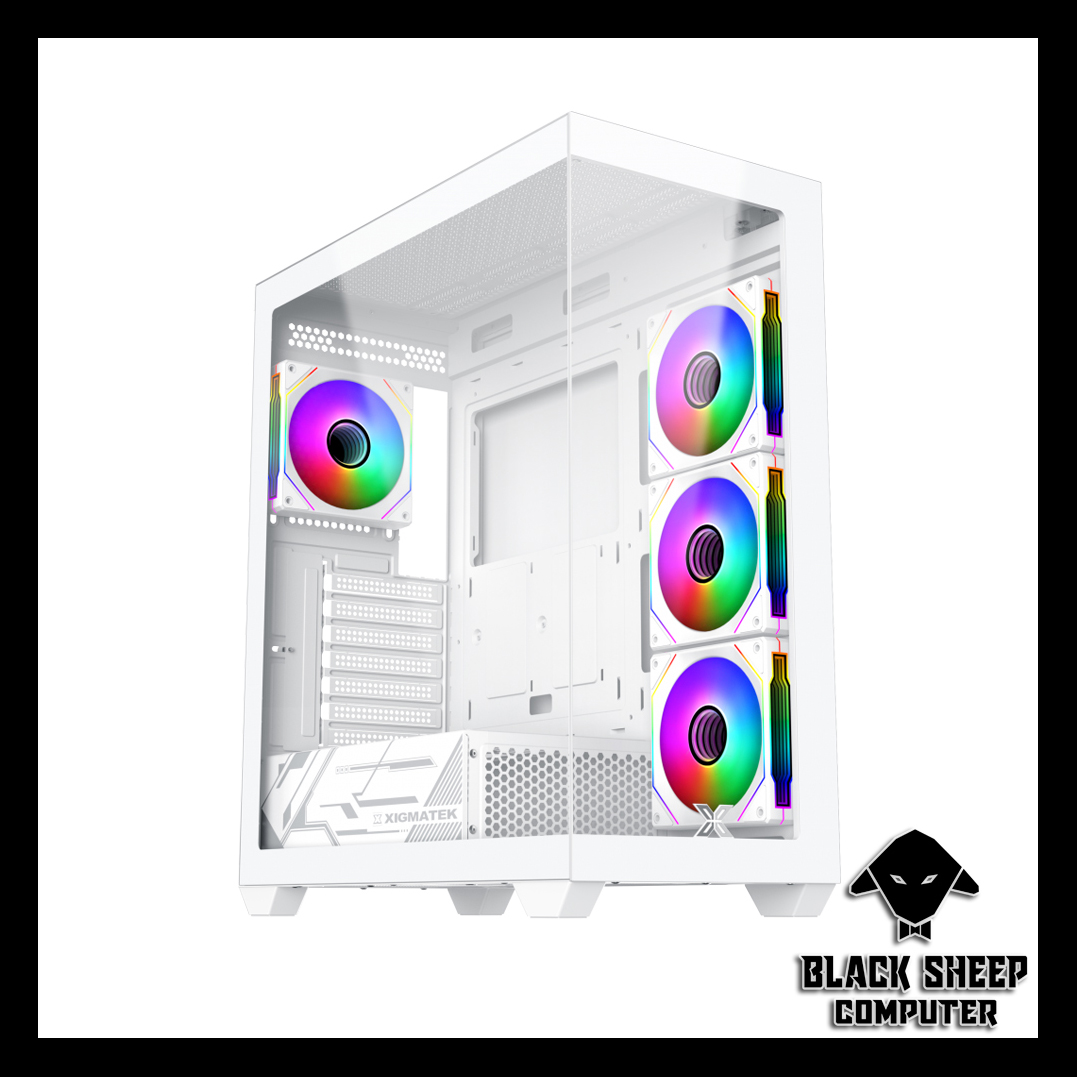 Vỏ Case XIGMATEK BLAST 4GF ARTIC (SẴN 4 FAN LED)
