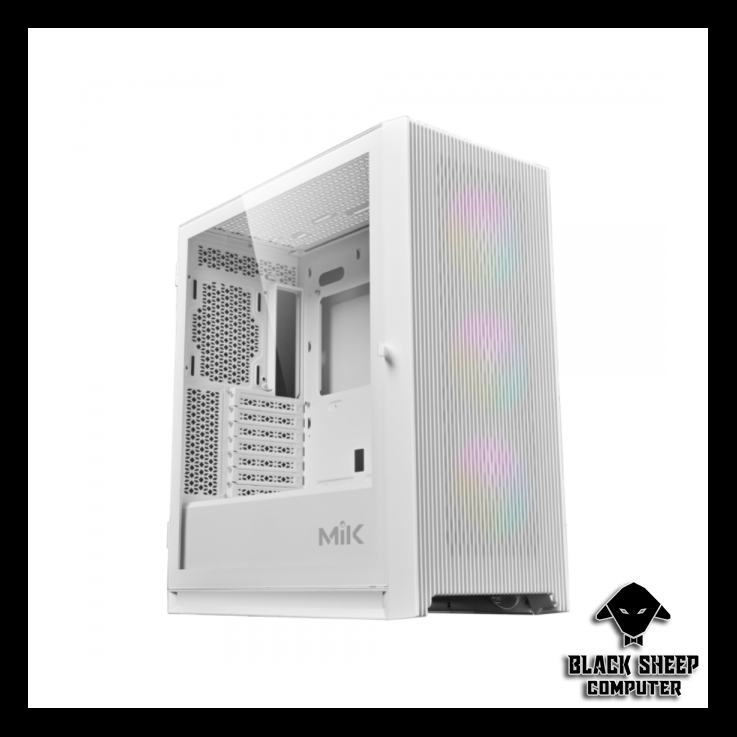 Vỏ Case MIK STORM 360 WHITE 3FA (SẴN 3 FAN ARGB VÀ HUB REMOTE SYNC)