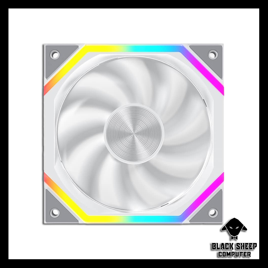 Quạt Fan LEOPARD GALAXY WHITE - SYNC MAIN 3PIN 5V Kèm 4 Ốc ( Không gắn nguồn hoặc cần Hub 3Pin 5v )