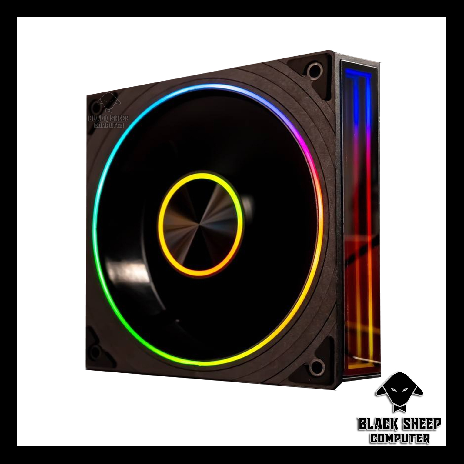 Quạt Fan LEOPARD V3 TRANSWARP BLACK - SYNC MAIN 3PIN 5V Kèm 4 Ốc ( Không gắn nguồn hoặc cần Hub 3Pin 5v )