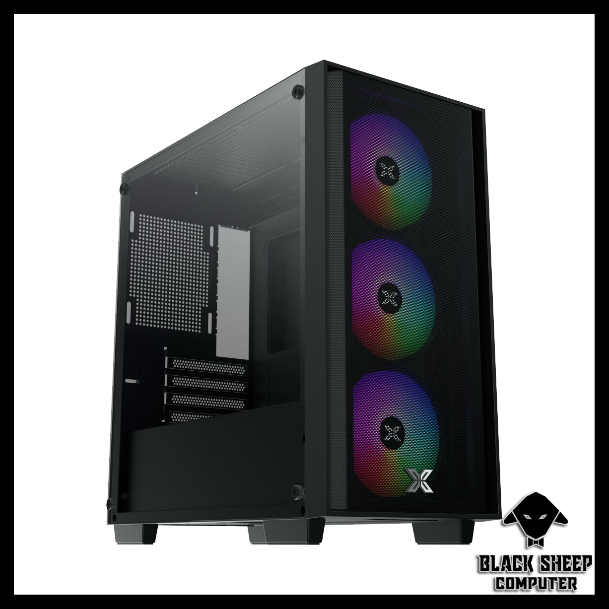 Vỏ Case XIGMATEK NYX AIR II 3F BLACK ( SẴN 3 FAN LED )